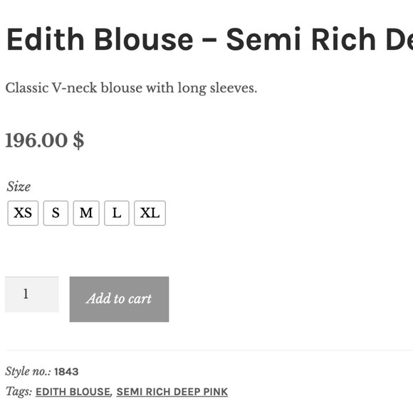 !!! NWT !!! Karmamia Edith Blouse - Gorgeous Deep Pink - Picture 3 of 3